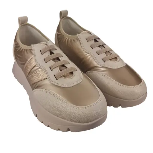 Buty sportowe ESTETIC 58510 złote - zdjęcie 4