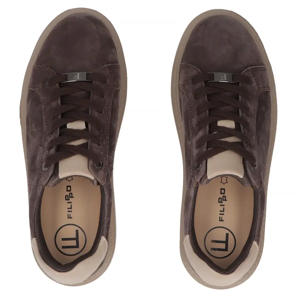Sneakersy damskie skórzane FILIPPO DP6119 - miniatura 5