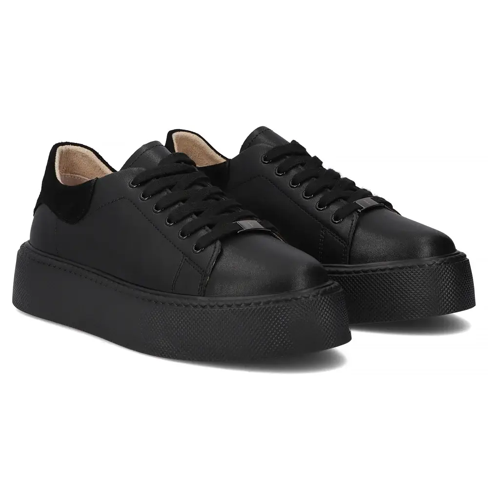 Sneakersy damskie skórzane FILIPPO DP6119 - miniatura 3