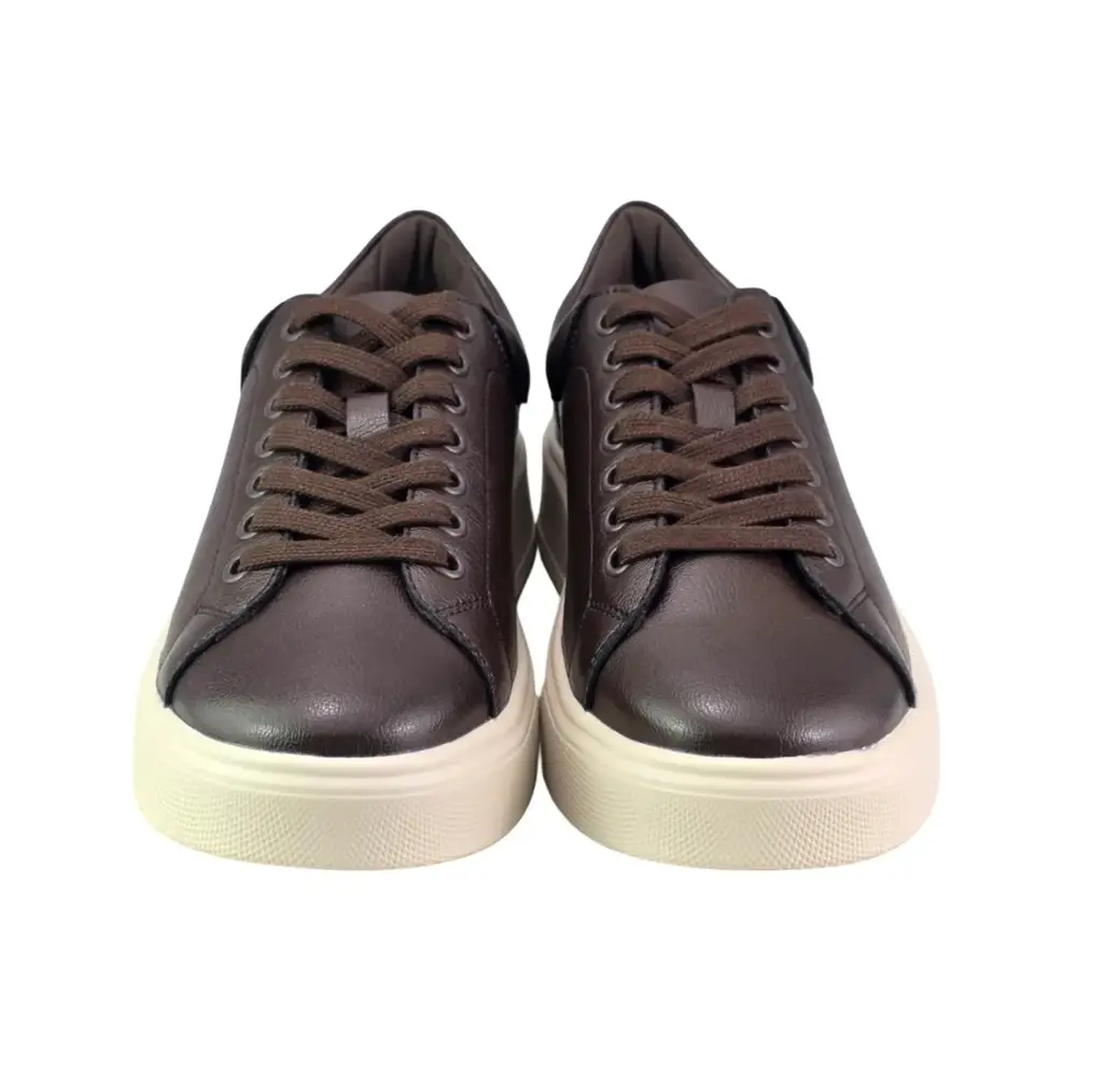 Sneakersy damskie skórzane CAMBELL 19379 Brązowy - miniatura 4