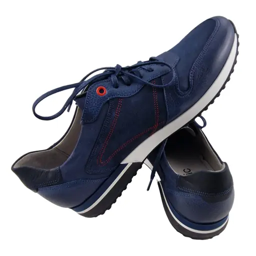 Skórzane adidasy męskie ESTETIC LM-967 - zdjęcie 5