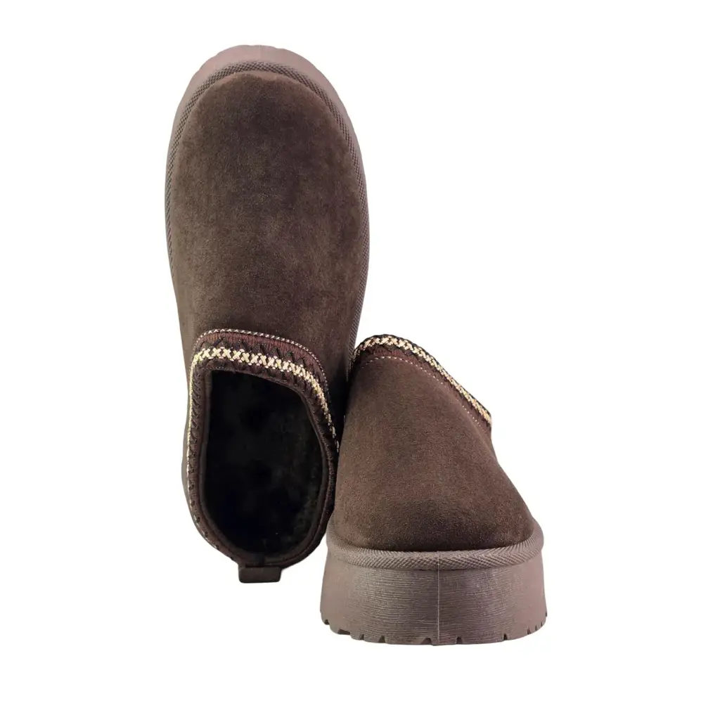 Wsuwane buty damskie zimowe NEWS 9248 Czarny - miniatura 6