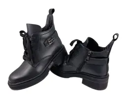 Botki skórzane VINCEZA 39951 skóra Czarny