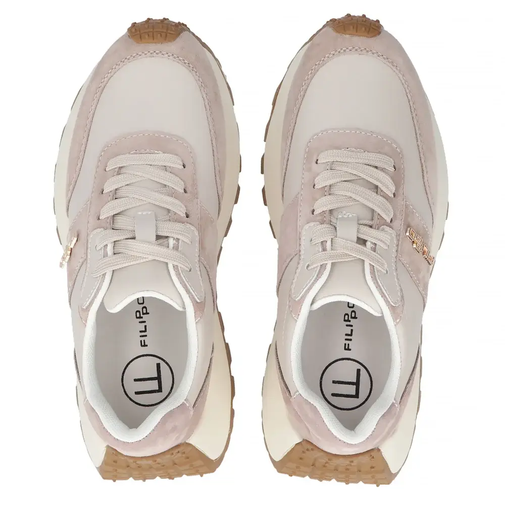 Skórzane sneakersy Filippo DP6785 - zdjęcie 5