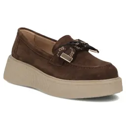 Półbuty skórzane damskie FILIPPO DP8293 c.brąz - zdjęcie 3