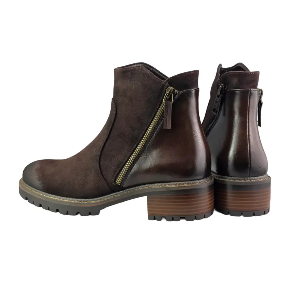 Botki damskie VINCEZA 58673 Brązowy - miniatura 6