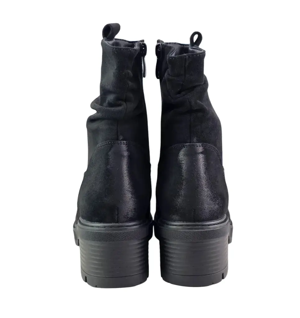 Botki damskie zamszowe S.BARSKI 62-8100 Czarny - miniatura 6