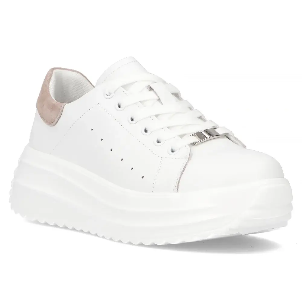 Skórzane sneakersy FILIPPO DP6739 - zdjęcie 3
