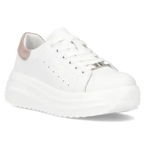 Skórzane sneakersy FILIPPO DP6739 - zdjęcie 3