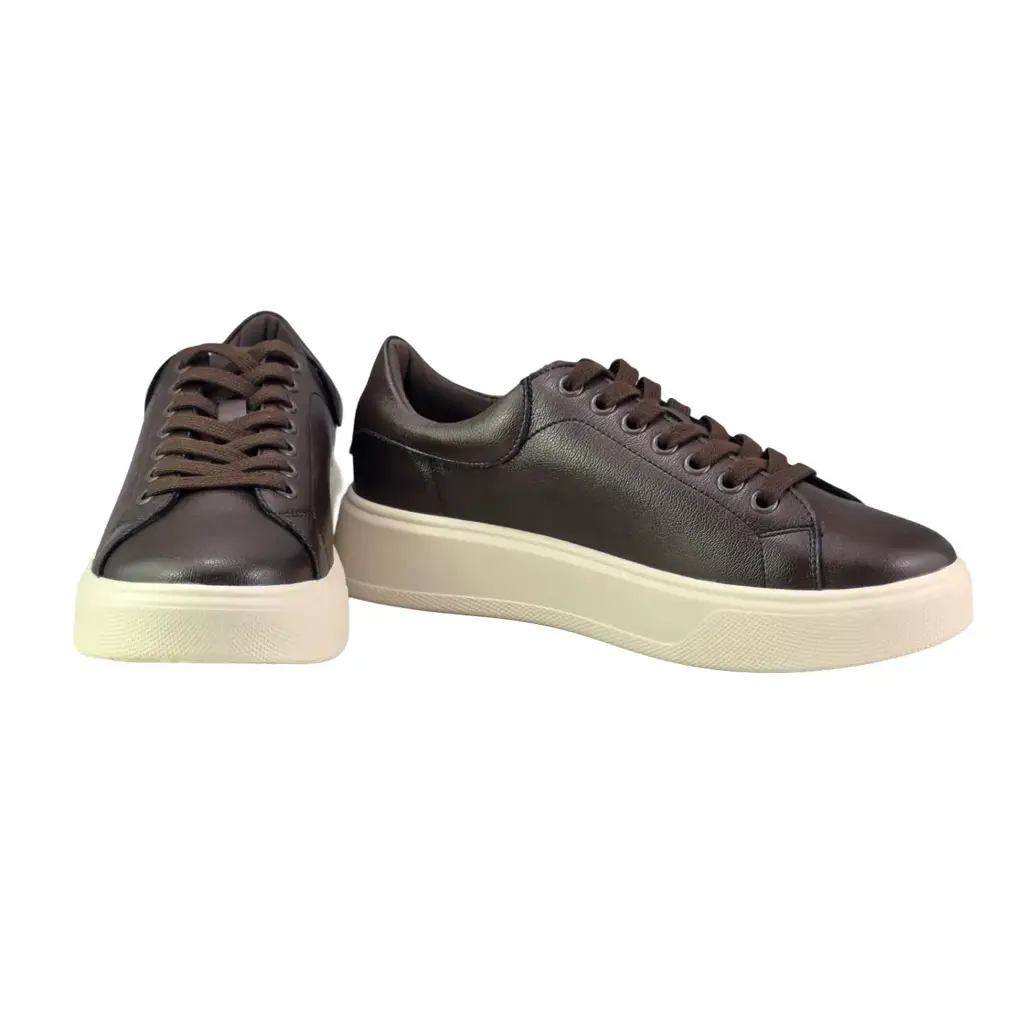 Sneakersy damskie skórzane CAMBELL 19379 Brązowy - miniatura 8