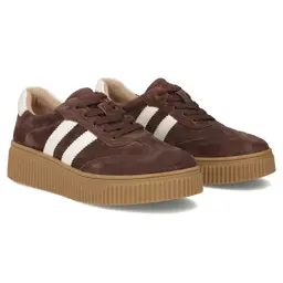 Sneakersy skórzane FILIPPO DP6776 c.brąz - zdjęcie 2