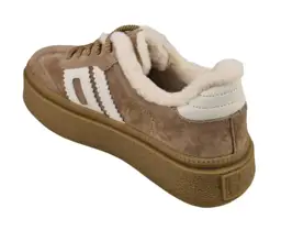 Ocieplane sneakersy VINCEZA 79556 skóra Beżowy - zdjęcie 3