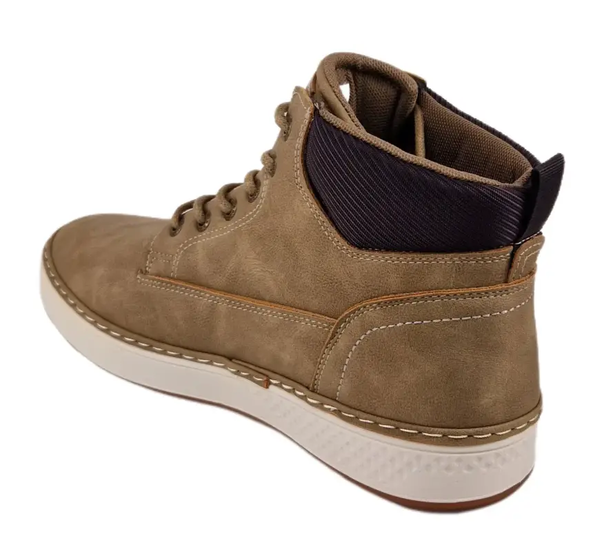 Męski Sneakers Sznurowany BIG STAR OO174560 j.brązowy - zdjęcie 3