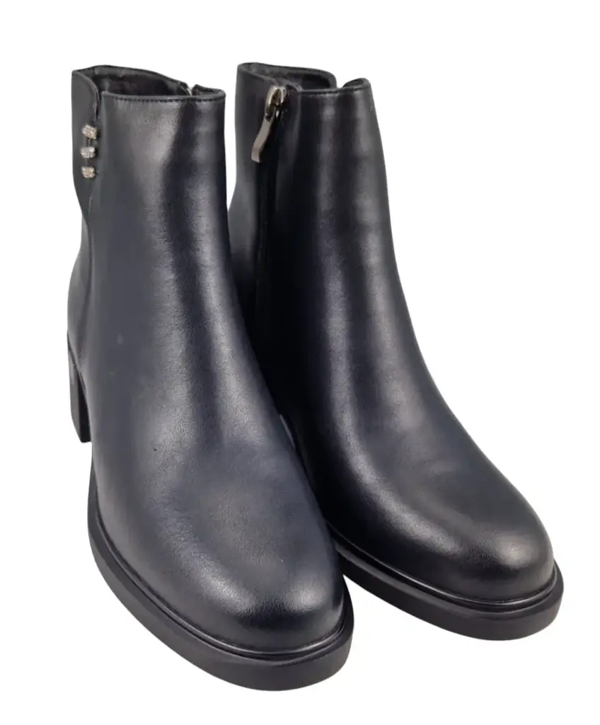 Botki damskie VINCEZA 91159 skóra - zdjęcie 4