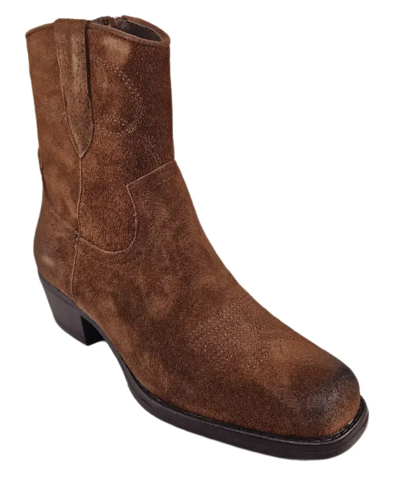 Skórzane botki SERGIO LEONE BT284-S - zdjęcie 5