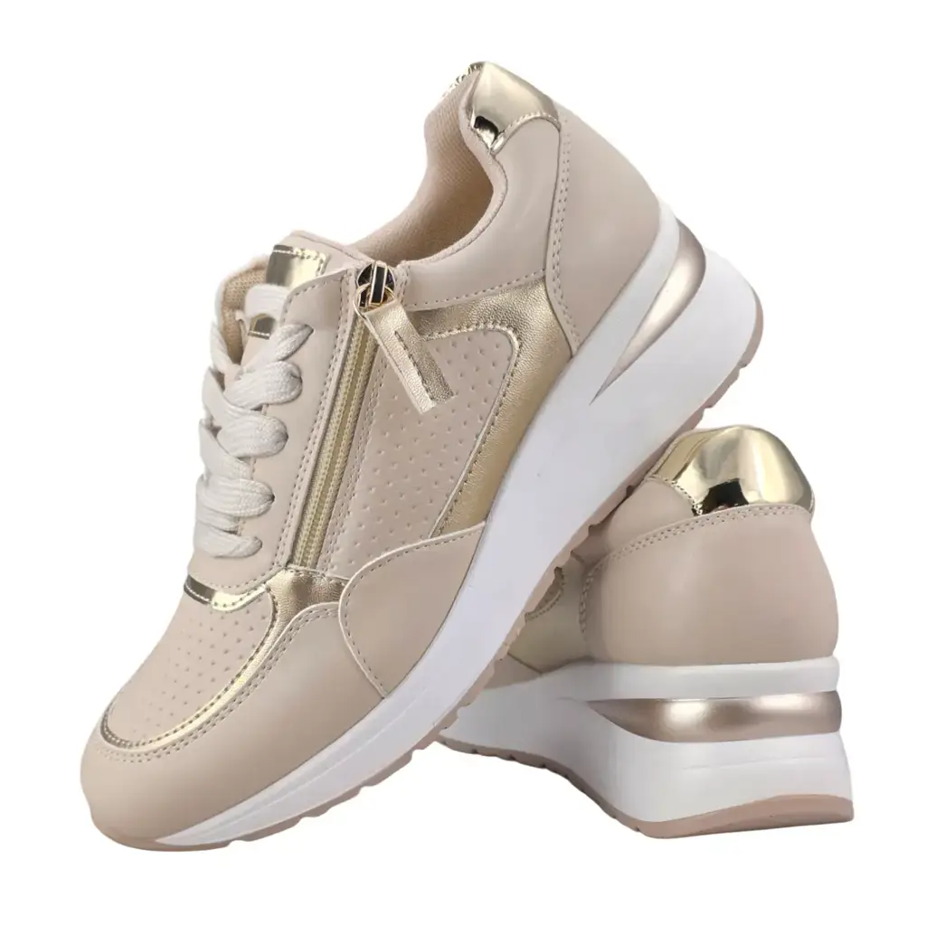Sneakersy damskie na koturnie EVENTO 9678 - zdjęcie 5