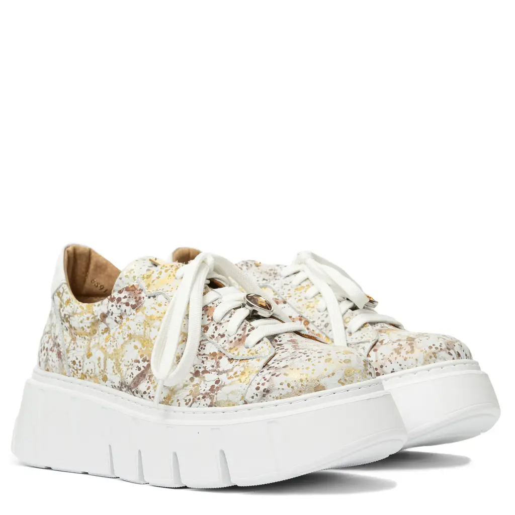 Sneakersy damskie skórzane 06891-11 - zdjęcie 4