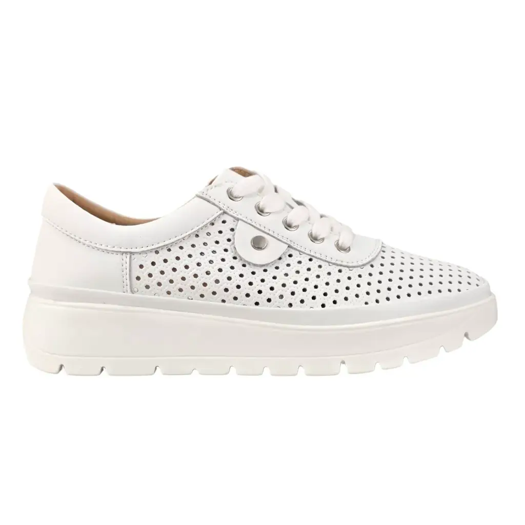 Sneakersy damskie skórzane ażurowe VINCEZA 79629 - zdjęcie 2
