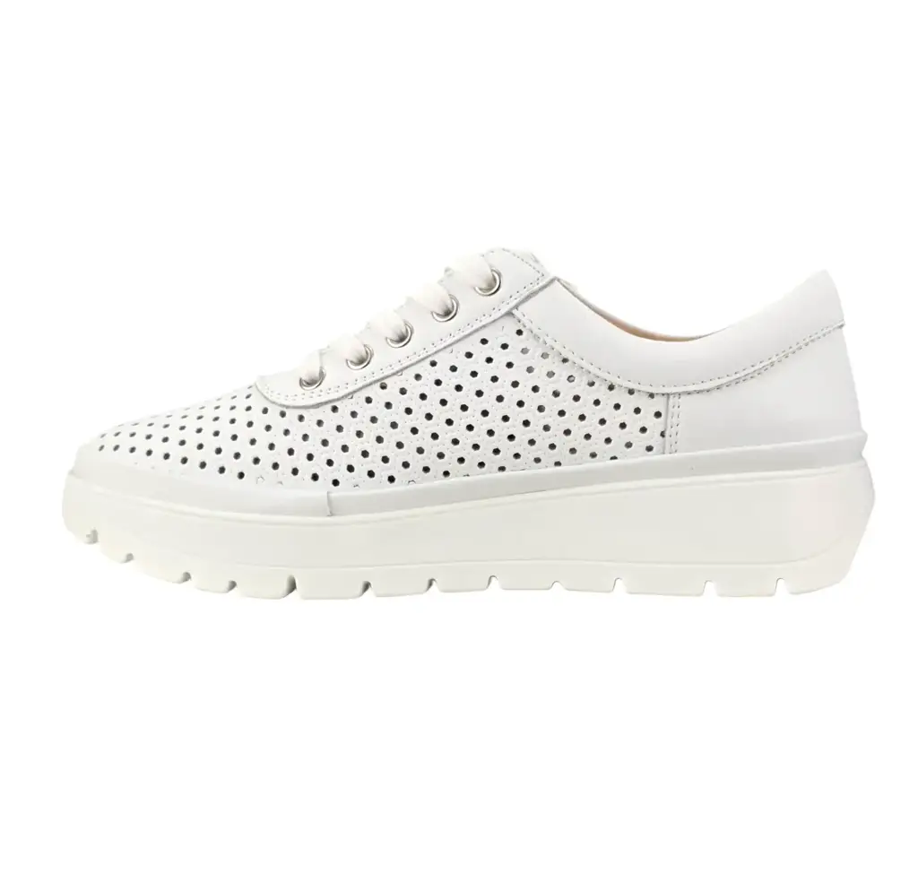 Sneakersy damskie skórzane ażurowe VINCEZA 79629 - zdjęcie 3