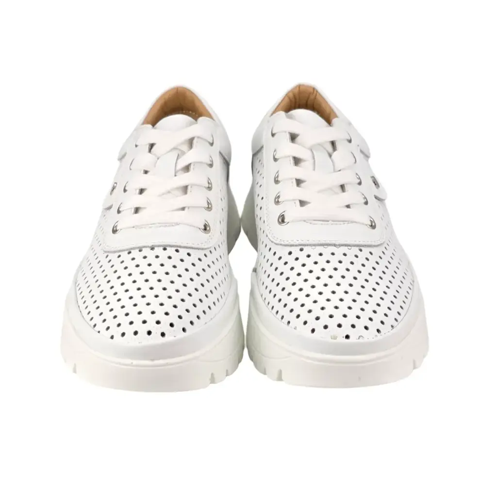 Sneakersy damskie skórzane ażurowe VINCEZA 79629 - zdjęcie 4