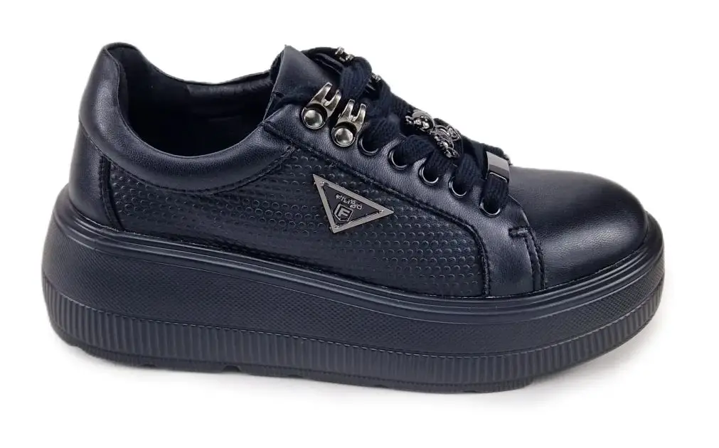 Sneakersy damskie skórzane FILIPPO DP6382 - zdjęcie 2