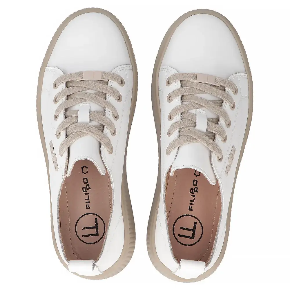 Sneakersy Damskie Skórzane FILIPPO DP6122 - zdjęcie 6