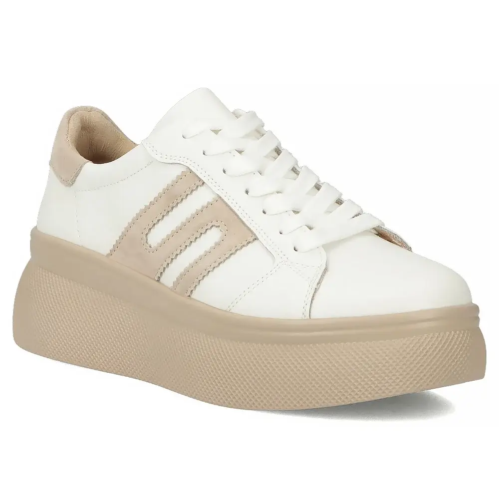 Sneakersy damskie skórzane FILIPPO DP7175 - zdjęcie 4