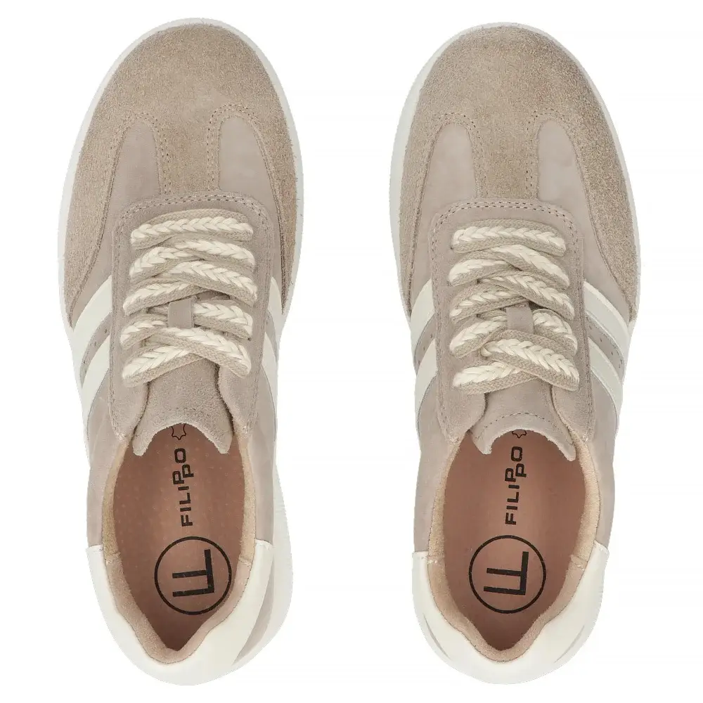 Sneakersy damskie skórzane FILIPPO DP7512 - zdjęcie 5