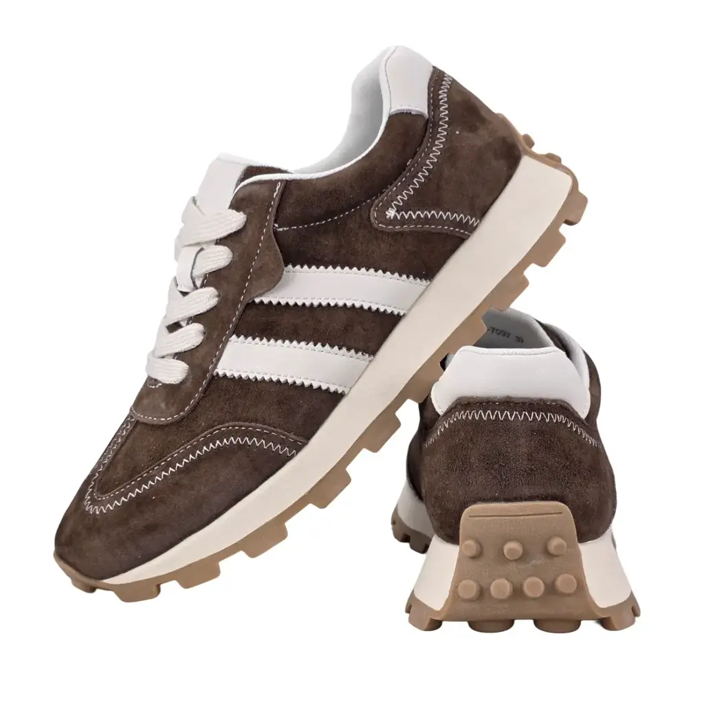 Sneakersy Damskie Skórzane S.BARSKI 7097 - zdjęcie 2