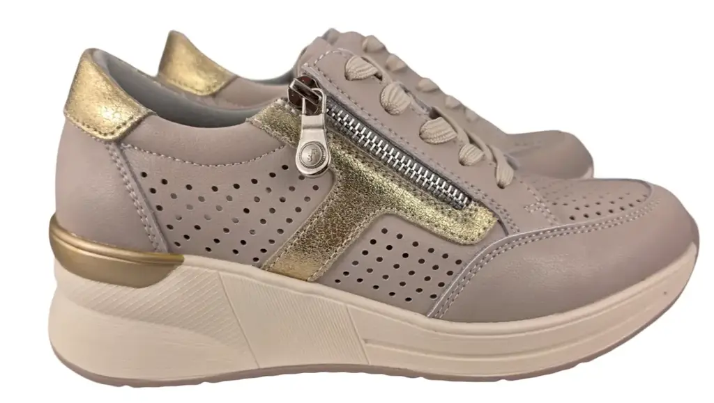 Sneakersy damskie skórzane VINCEZA 95403 - zdjęcie 4