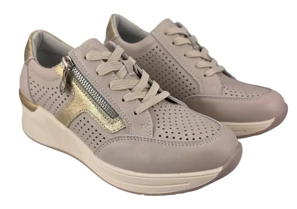 Sneakersy damskie skórzane VINCEZA 95403 - zdjęcie 5