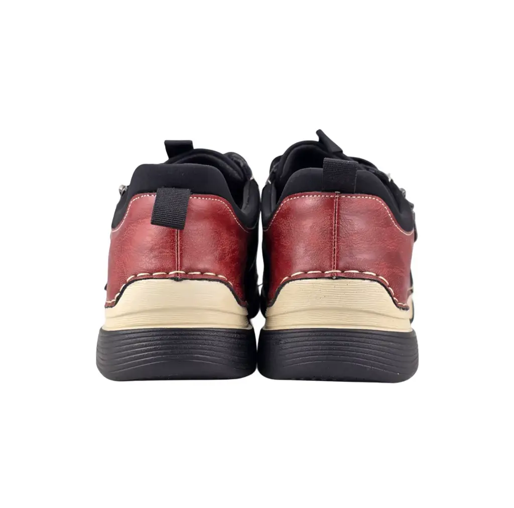 Sneakersy damskie UNISOFT 9916 burgundowe - zdjęcie 7
