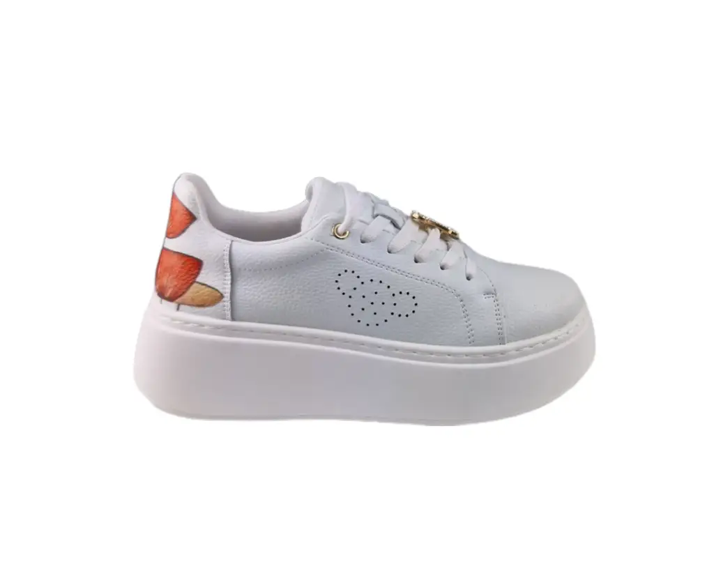 Sneakersy skórzane VINCEZA 89100 skóra - zdjęcie 3
