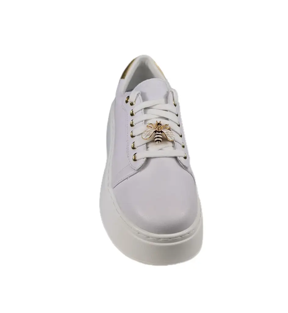 Sneakersy z ozdobą VINCEZA 89101 skóra - zdjęcie 8