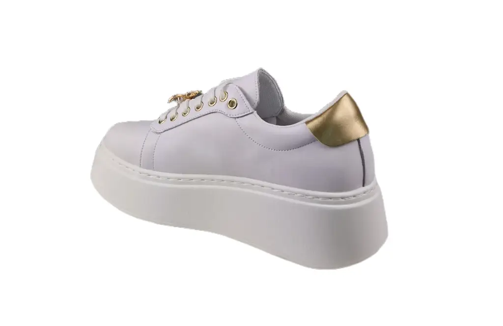 Sneakersy z ozdobą VINCEZA 89101 skóra - zdjęcie 9