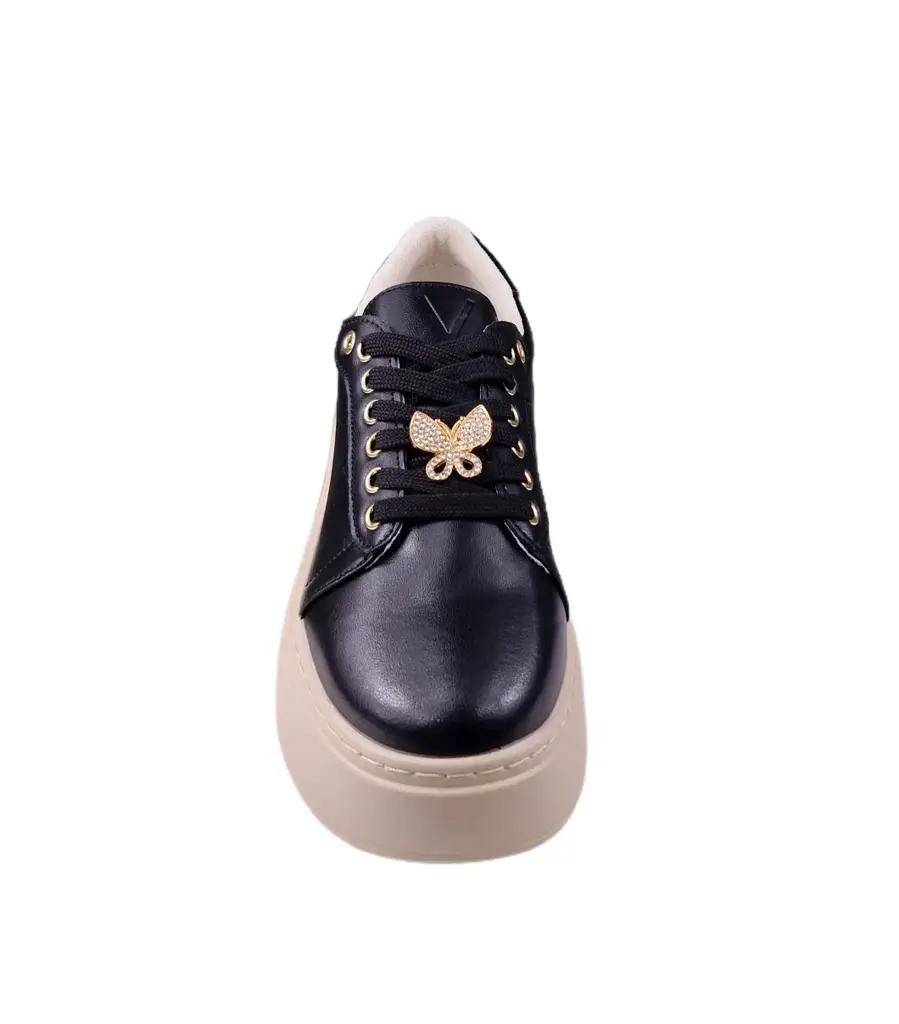 Sneakersy z ozdobą VINCEZA 89101 skóra - zdjęcie 4