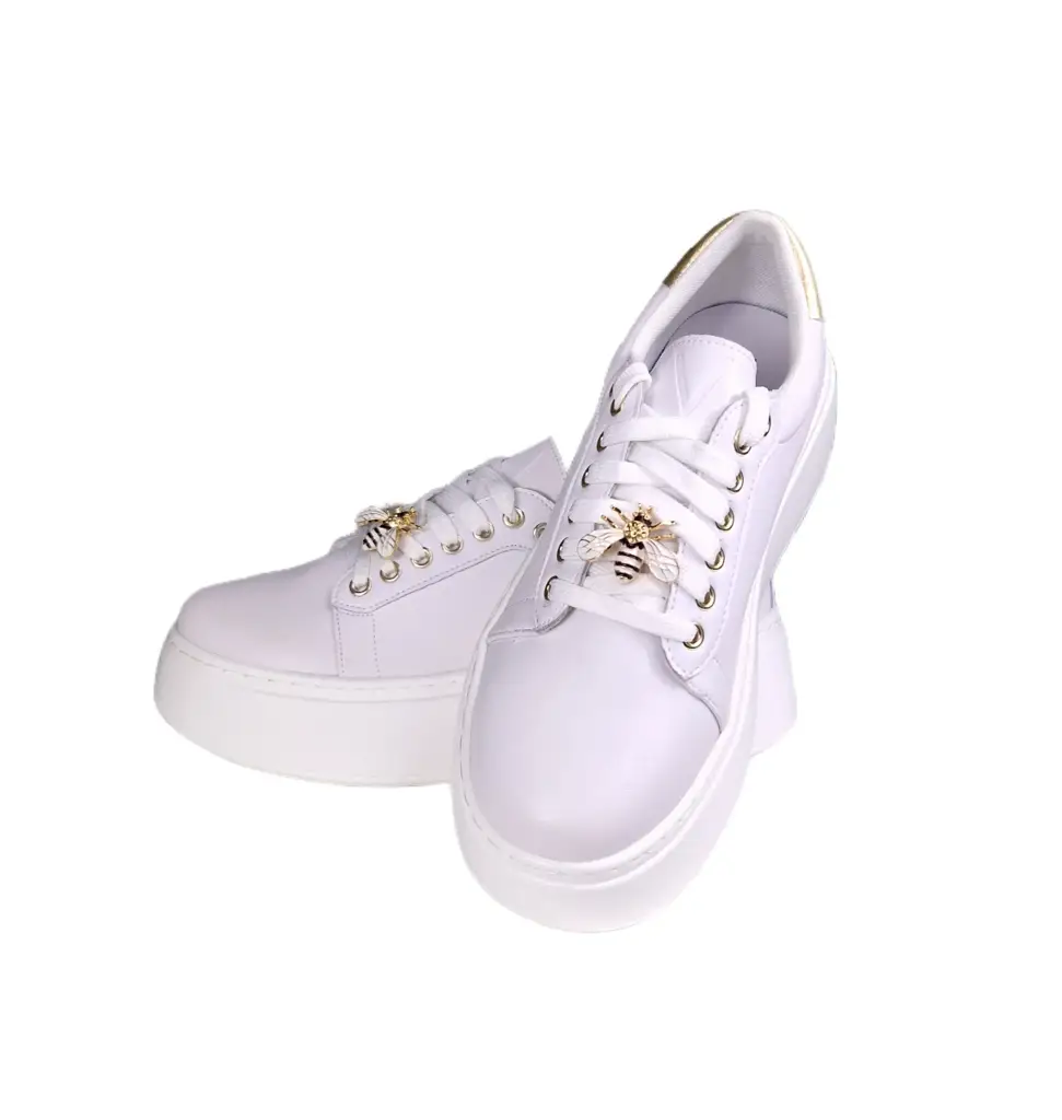 Sneakersy z ozdobą VINCEZA 89101 skóra - zdjęcie 11