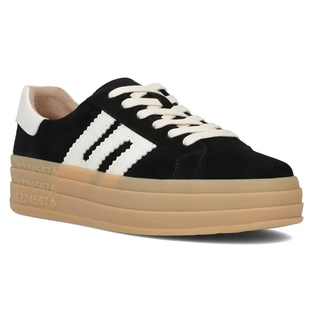 Zamszowy sneakers FILIPPO DP6744 - zdjęcie 2